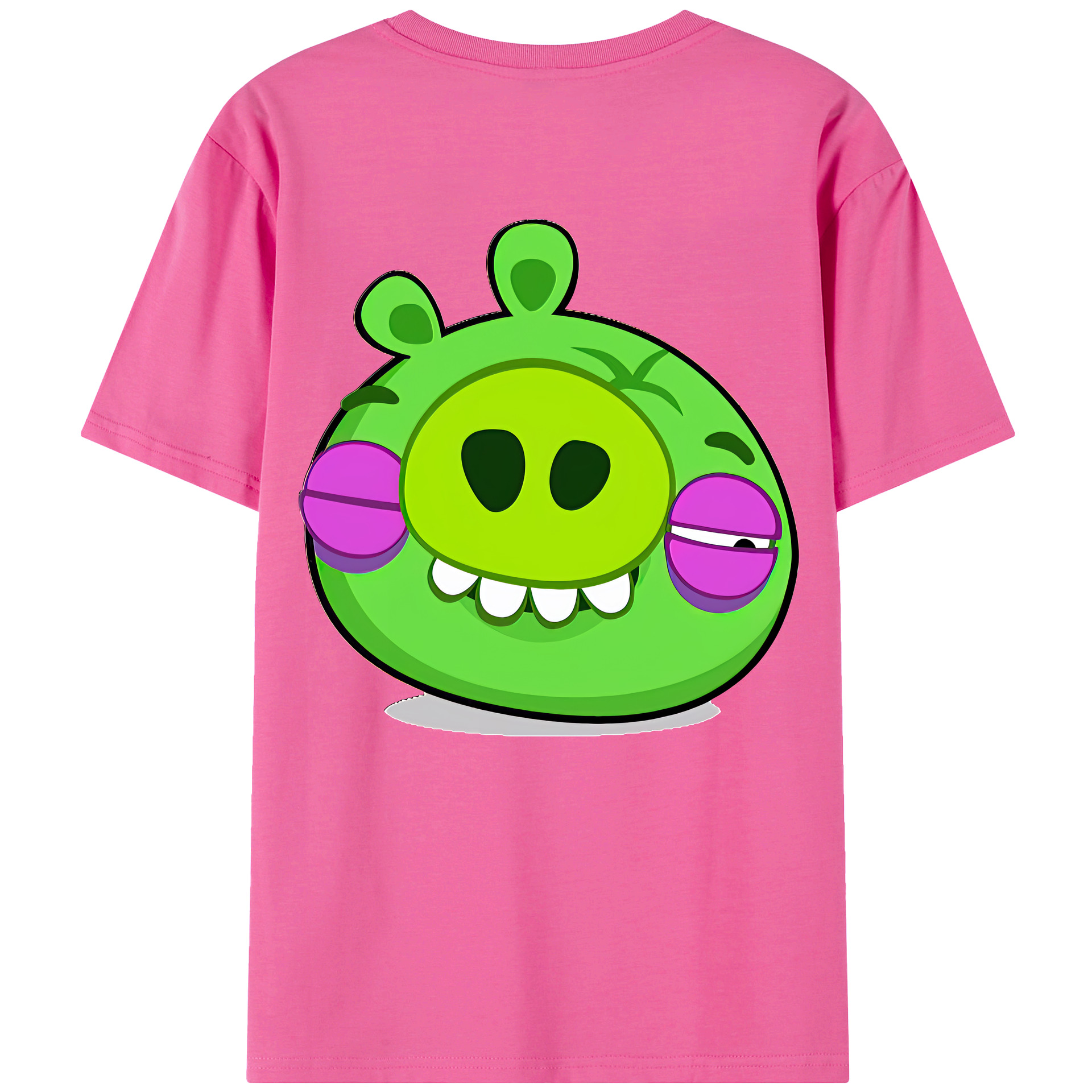（画像用） Angry Birds アングリーバード レディース半袖Tシャツ(バックプリント)